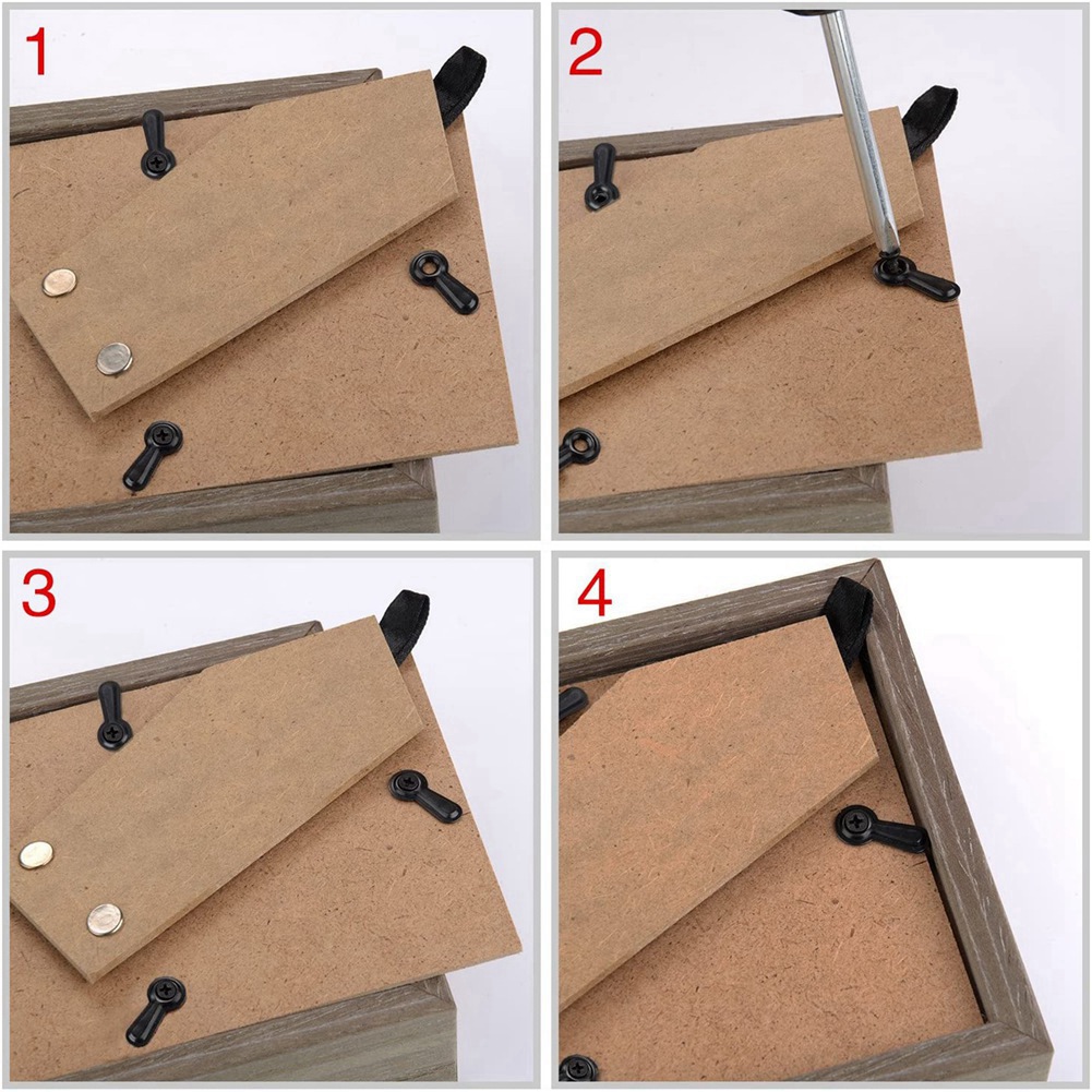 Bamboo Photo Frame - ABYN-Набор креплений для кнопок поворота фоторамки