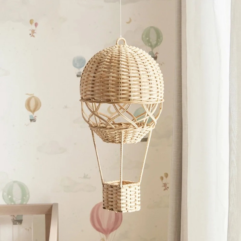 Rattan Plant Basket - Плетеная корзина-воздушный шар ручной работы для