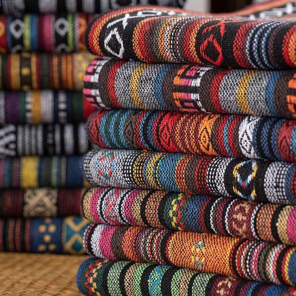 Linen Table Runner - Этнический стиль, хлопковая льняная ткань, текстиль,