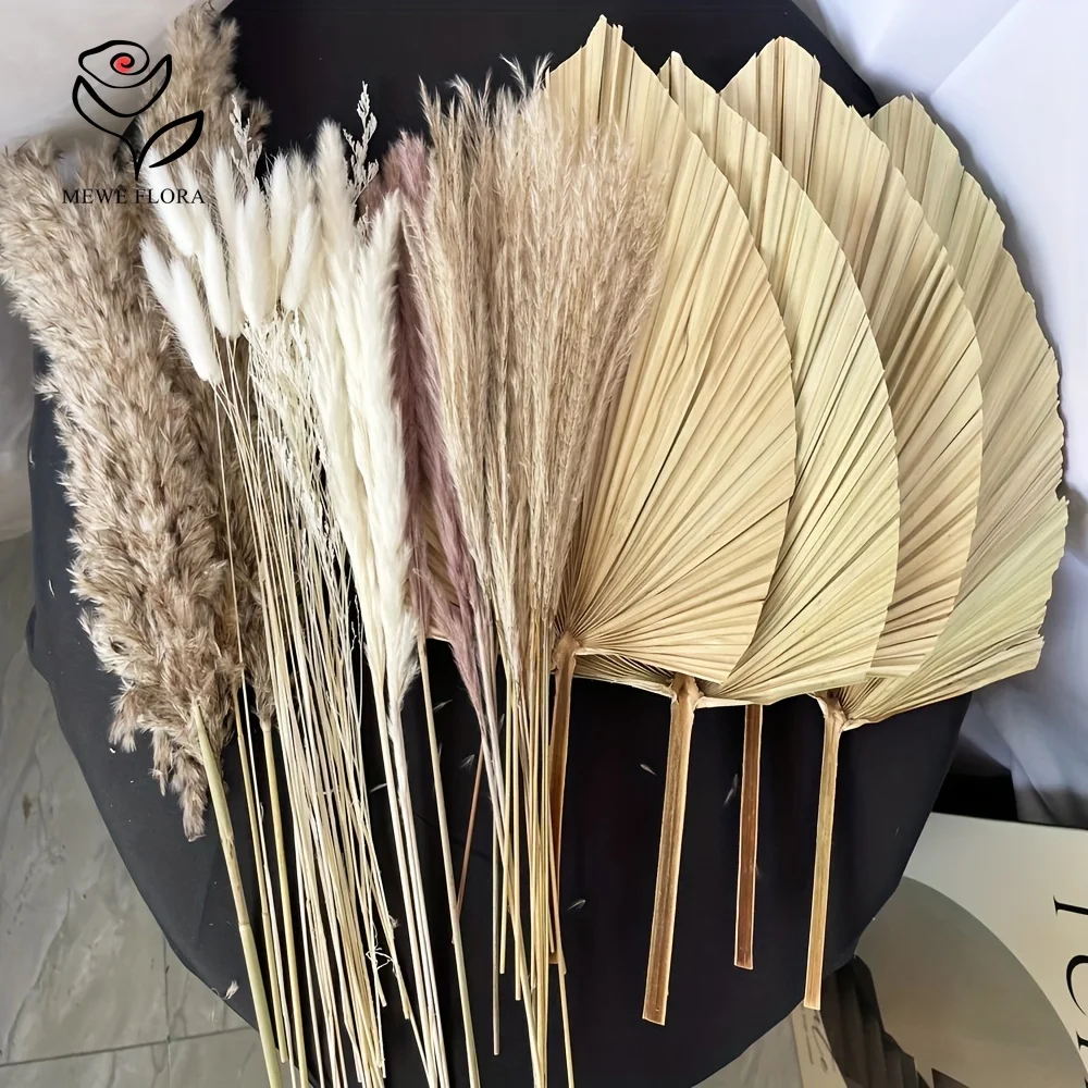 Pampas Grass Decor - 35 шт., натуральная пампасная трава, домашний
