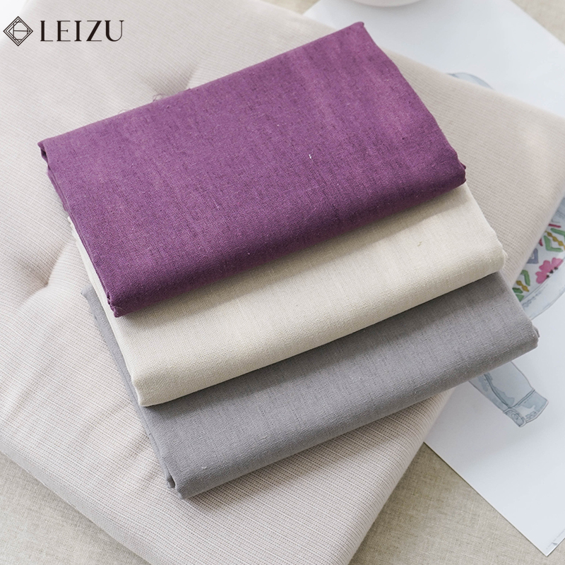 Linen Table Runner - 0,5/1/2 ярда, однотонная хлопково-льняная ткань, красочный