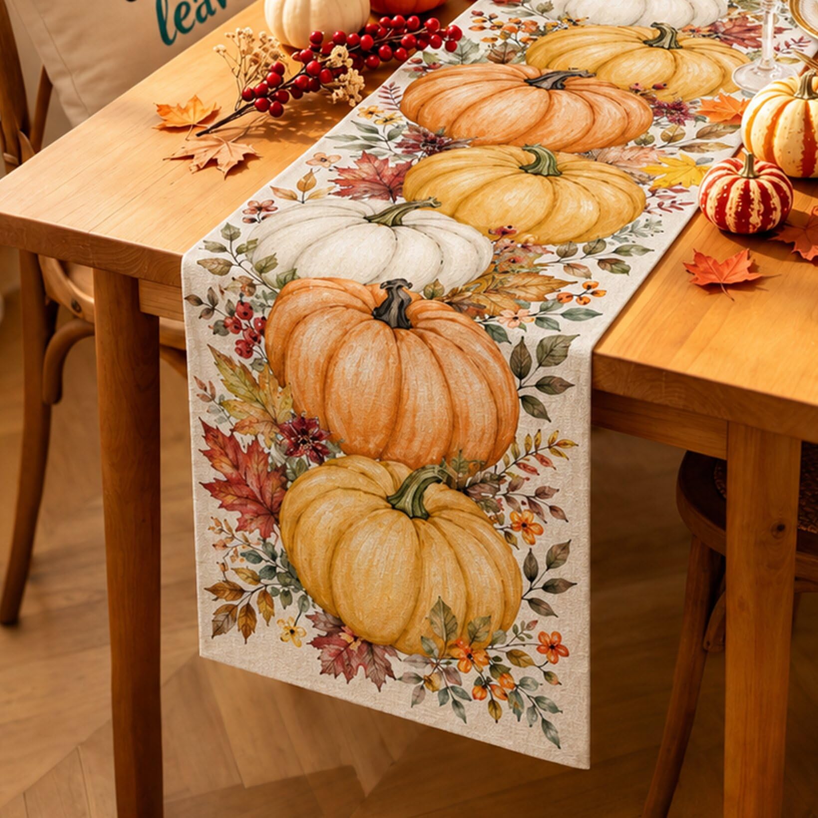 Хэллоуинская дорожка на стол в – обзор и цена Linen Table Runner