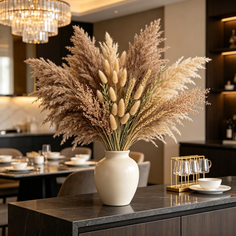 1 букет из смешанных сухоцвето – обзор и цена Pampas Grass Decor