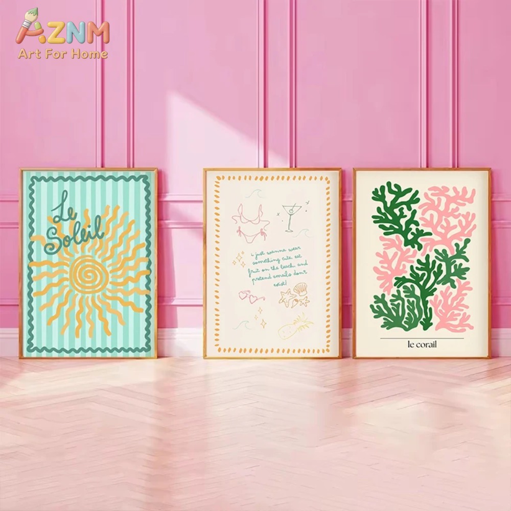 AZNM Красочный летний холст с  – обзор и цена Home Decor Y2K