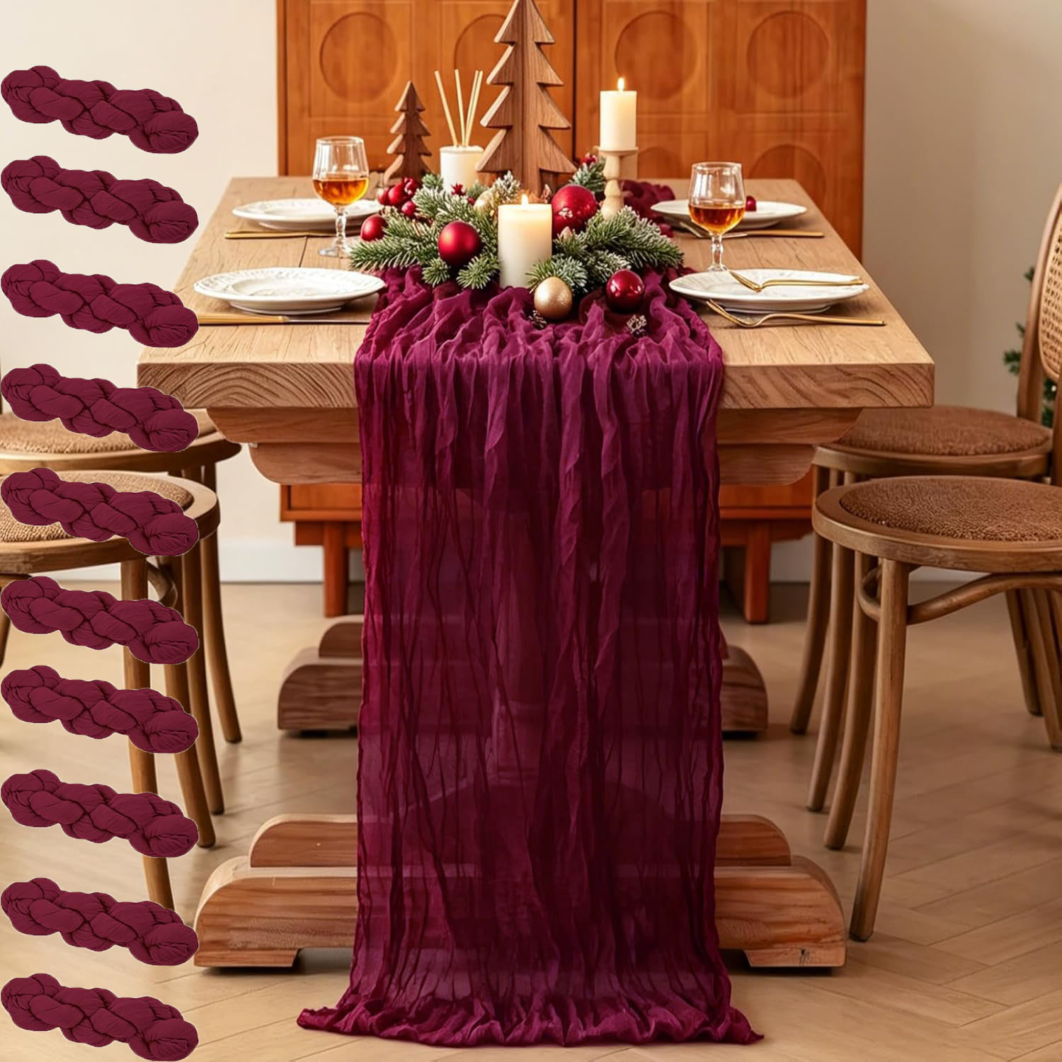 10 шт. марлевых скатертей-доро – обзор и цена Linen Table Runner