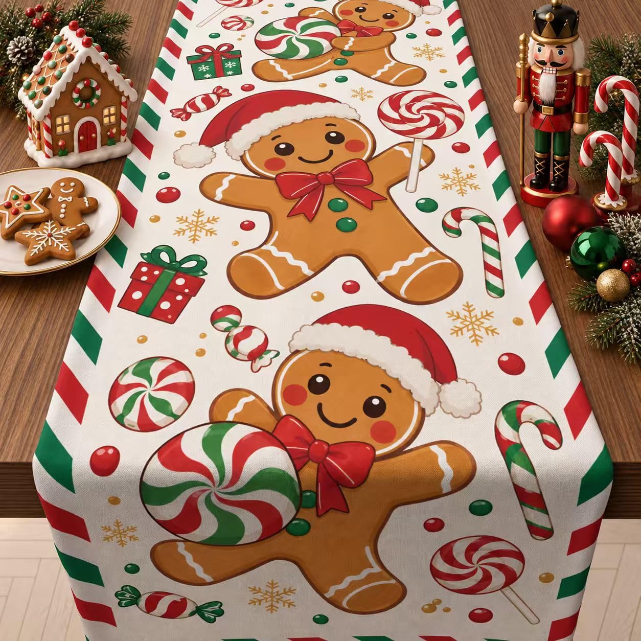 Рождественский дорожка на стол – обзор и цена Linen Table Runner